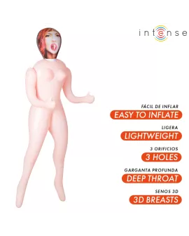 INTENSE DOLLS - AUFBLASBARE PUPPE SCARLETT MIT DREI ÖFFNUNGEN