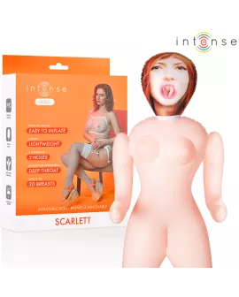 INTENSE DOLLS - AUFBLASBARE PUPPE SCARLETT MIT DREI ÖFFNUNGEN