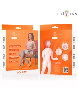 INTENSE DOLLS - AUFBLASBARE PUPPE SCARLETT MIT DREI ÖFFNUNGEN