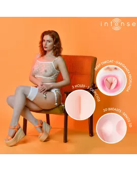 INTENSE DOLLS - AUFBLASBARE PUPPE SCARLETT MIT DREI ÖFFNUNGEN