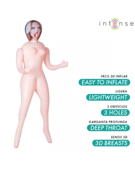 INTENSE DOLLS - AUFBLASBARE PUPPE NICOLE MIT DREI ÖFFNUNGEN