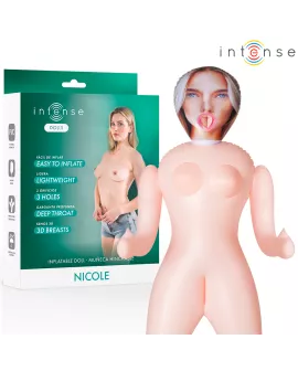 INTENSE DOLLS - AUFBLASBARE PUPPE NICOLE MIT DREI ÖFFNUNGEN