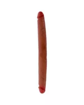 GET REAL - DOPPELENDES SILIKON-DILDO KARAMELL 40 CM