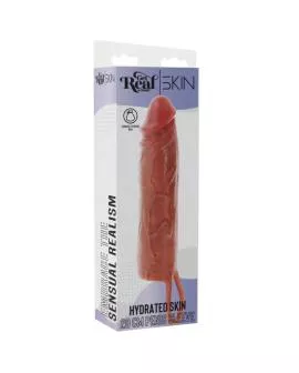 GET REAL - HYDRIERTE HAUT SILIKON-PENISHÜLLE KARAMELLN 20 CM