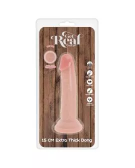 GET REAL - DELUXE DICKER TPE-DONNERSATZ MIT DOPPELTER DICHTE, 15 CM