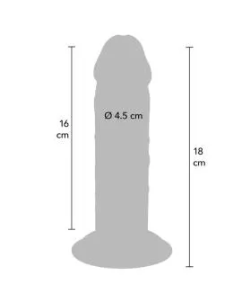 GET REAL - DELUXE DICKER TPE-DONNERSATZ MIT DOPPELTER DICHTE, 18 CM