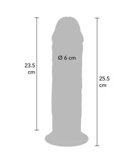 GET REAL - DELUXE THICK DOUBLE-DENSITY TPE DONG 25.5 CM