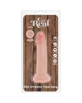 GET REAL - DELUXE THICK DOUBLE-DENSITY TPE DONG 29.5 CM