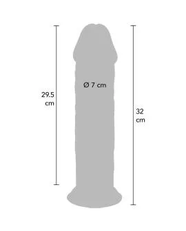 GET REAL - DELUXE THICK DOUBLE-DENSITY TPE DONG 32 CM