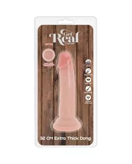 GET REAL - DELUXE THICK DOUBLE-DENSITY TPE DONG 32 CM