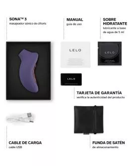 LELO - SONA 3 SONIC KLITTORIALMASSAGEGERÄT CYBER PURPLE