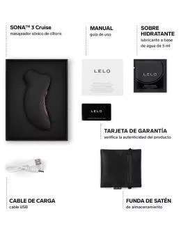 LELO - SONA 3 CRUISE SONIC KLITORALSAGER SCHWARZ