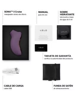 LELO - SONA 3 CRUISE SONIC KLITORMASSAGER PLUM