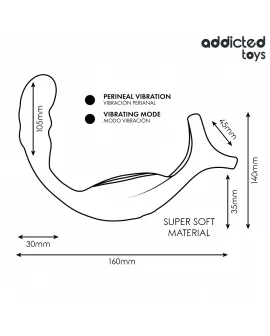 ADDICTED TOYS - DOPPELTER PROSTATIK-COCKRING MIT FERNBEDIENUNG