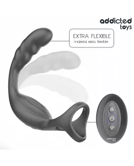 ADDICTED TOYS - DOPPELTER PROSTATIK-COCKRING MIT FERNBEDIENUNG