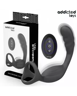ADDICTED TOYS - DOPPELTER PROSTATIK-COCKRING MIT FERNBEDIENUNG