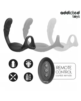 ADDICTED TOYS - DOPPELTER PROSTATIK-COCKRING MIT FERNBEDIENUNG