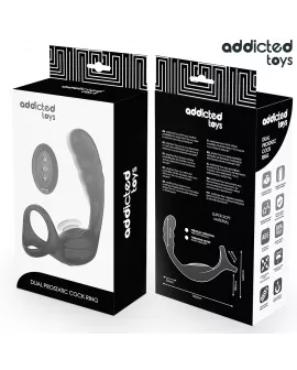 ADDICTED TOYS - DOPPELTER PROSTATIK-COCKRING MIT FERNBEDIENUNG