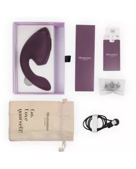 WOMANIZER - DUO NEXT DOPPELTER KLITORIS- & G-PUNKT-STIMULATOR DUNKELLILA