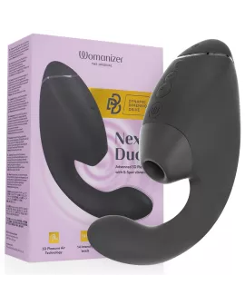 WOMANIZER - DUO NEXT DOPPELTER KLITORIS- & G-PUNKT-STIMULATOR SCHWARZ