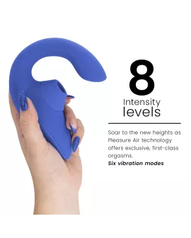 WOMANIZER - BLEND RABBIT VIBRATOR STIMULATOR VIBRANT BLUE
