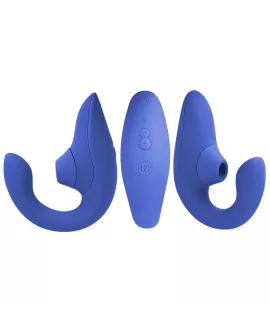 WOMANIZER - BLEND RABBIT VIBRATOR STIMULATOR VIBRANT BLUE