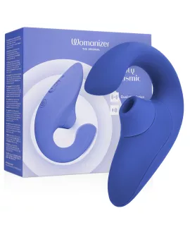 WOMANIZER - BLEND RABBIT VIBRATOR STIMULATOR VIBRANT BLUE