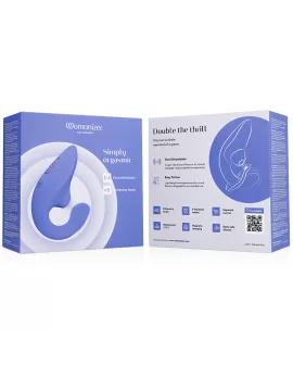 WOMANIZER - BLEND RABBIT VIBRATOR STIMULATOR VIBRANT BLUE