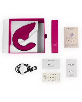 WOMANIZER - BLEND RABBIT VIBRATOR STIMULATOR VIBRANT PINK