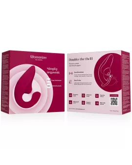 WOMANIZER - BLEND RABBIT VIBRATOR STIMULATOR VIBRANT PINK