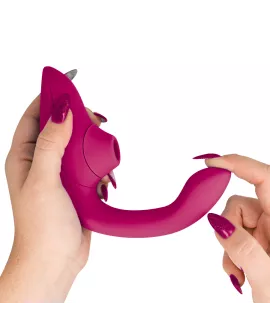 WOMANIZER - BLEND RABBIT VIBRATOR STIMULATOR VIBRANT PINK