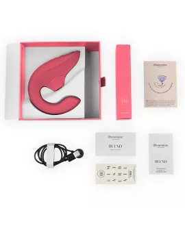 WOMANIZER - BLEND RABBIT VIBRATOR STIMULATOR VIBRANT ROSE