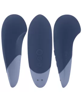 WOMANIZER - VIBE LAY-ON SILENT VIBRATOR DUNKELBLAU