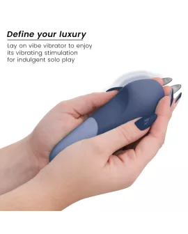 WOMANIZER - VIBE LAY-ON SILENT VIBRATOR DUNKELBLAU