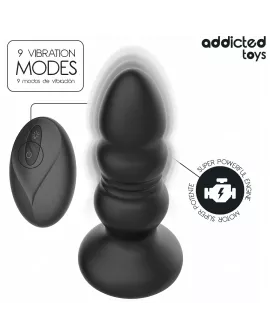 ADDICTED TOYS – ROTIERENDER VIBRIERENDER ANALPLUG MIT LED-LICHT UND FERNBEDIENUNG