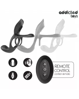 ADDICTED TOYS - DOBLE ANILLO PARA EL PENE CON ESTIMULADOR DE CLÍTORIS