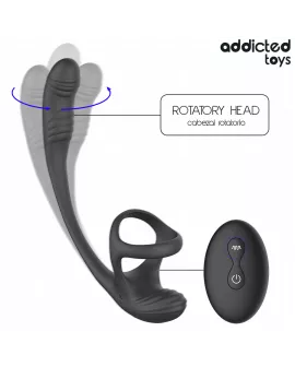 ADDICTED TOYS – ANALPLUG MIT VIBRATION, 360°-WELLUNG UND HODENSTIMULATOR