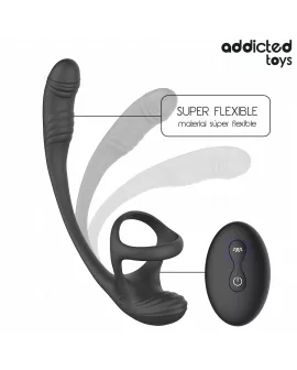 ADDICTED TOYS – ANALPLUG MIT VIBRATION, 360°-WELLUNG UND HODENSTIMULATOR