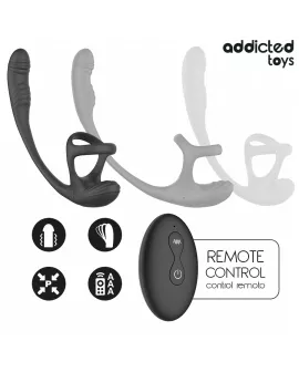 ADDICTED TOYS – ANALPLUG MIT VIBRATION, 360°-WELLUNG UND HODENSTIMULATOR