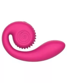 SNAIL VIBE - GIZI LITE DUAL G-SPOT & CLITORAL PINK VIBRATOR