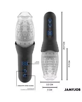 JAMYJOB - SPINJOB 2.0 MASTURBATOR MIT STOSS- UND ROTATIONSFUNKTION