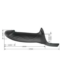 PRETTY LOVE - LANDON BLACK VIBRATING STRAP-ON