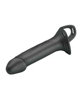 PRETTY LOVE - LANDON BLACK VIBRATING STRAP-ON