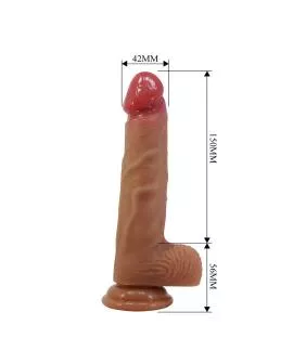 PRETTY LOVE - LISLE REALISTISCHER DILDO MIT SAUGNAPF 20,6 CM -Ø- 4,2 CM