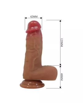 PRETTY LOVE - CURTIS REALISTISCHER DILDO MIT SAUGNAPF 17,3 CM -Ø- 4,2 CM