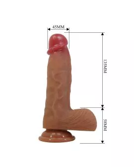 PRETTY LOVE - DUVALL REALISTISCHER DILDO MIT SAUGNAPF 19,3 CM -Ø- 4,5 CM