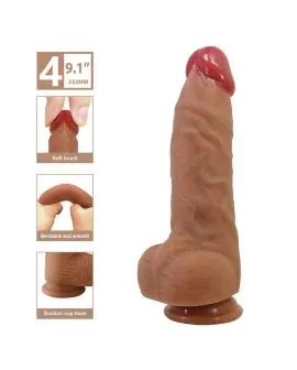 PRETTY LOVE - NAJM REALISTISCHER DILDO MIT SAUGNAPF 23,2 CM -Ø- 5,5 CM