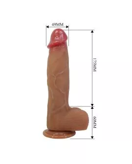 PRETTY LOVE - ORTON REALISTISCHER DILDO MIT SAUGNAPF 23,5 CM -Ø- 4,9 CM