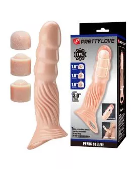 PRETTY LOVE – STRUKTURIERTE PENISHÜLLE MIT VERLÄNGERUNGEN