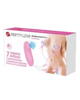 PRETTY LOVE - IMONIE 3-IN-1 MULTIFUNKTIONALES SET MIT SAUGNAPF, BRUSTWARZEN UND KLITORIS